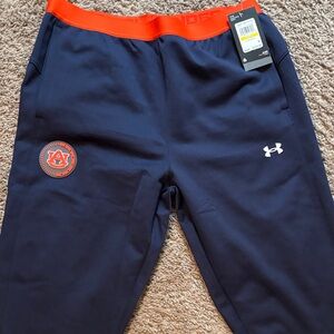 Under Armour Auburn Women’s medium Navy Sweatpants with Orange AU new with tags